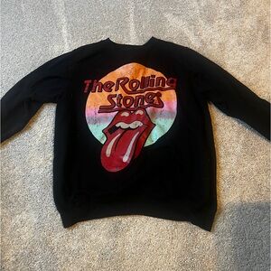 The Rolling Stones Hot Lips 1975 US
Tour Black Sweatshirt Adult Rock
Band sz L